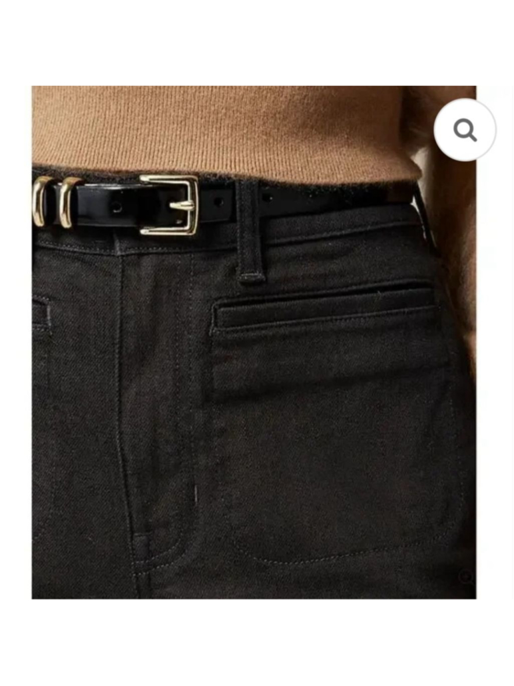 J.Crew '96 Slim Flare High Rise Jeans Size 27 Black Retro 90's Style - Picture 3 of 13